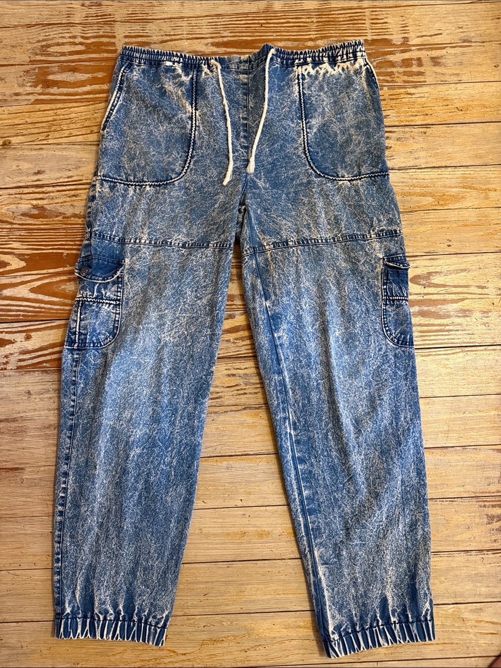 Handmade Finnish Vintage Denim Acid Wash Relaxed Fit